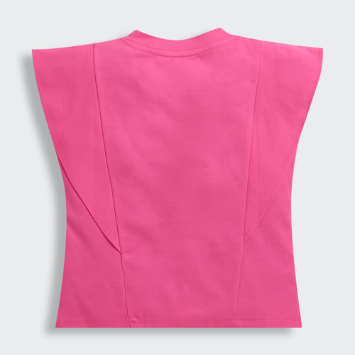 Hot Pink Floral Statement Top TG6152