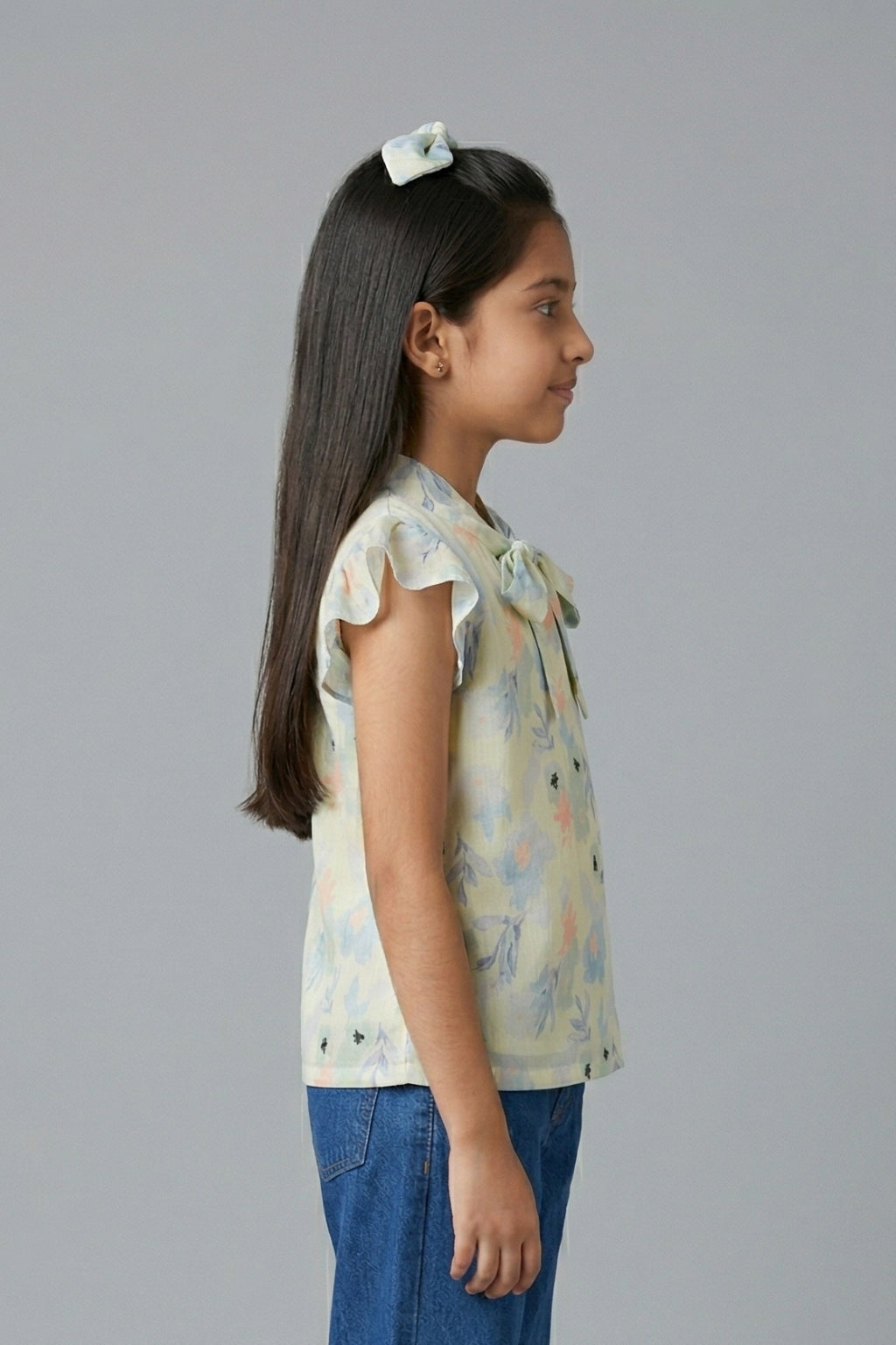 Pastel Bloom Tie-Up Top TG6156