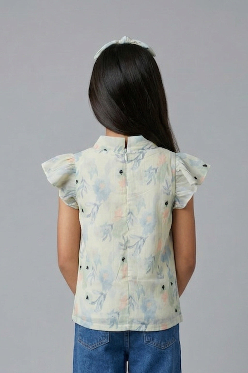Pastel Bloom Tie-Up Top TG6156