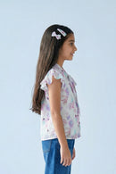 Floral Whisper Tie-Up Top TG6156