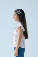 Floral Whisper Tie-Up Top TG6156