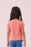 Peach “Little Step” Printed T-Shirt TG6158