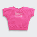 Hot Pink Butterfly Textured Top TG6171