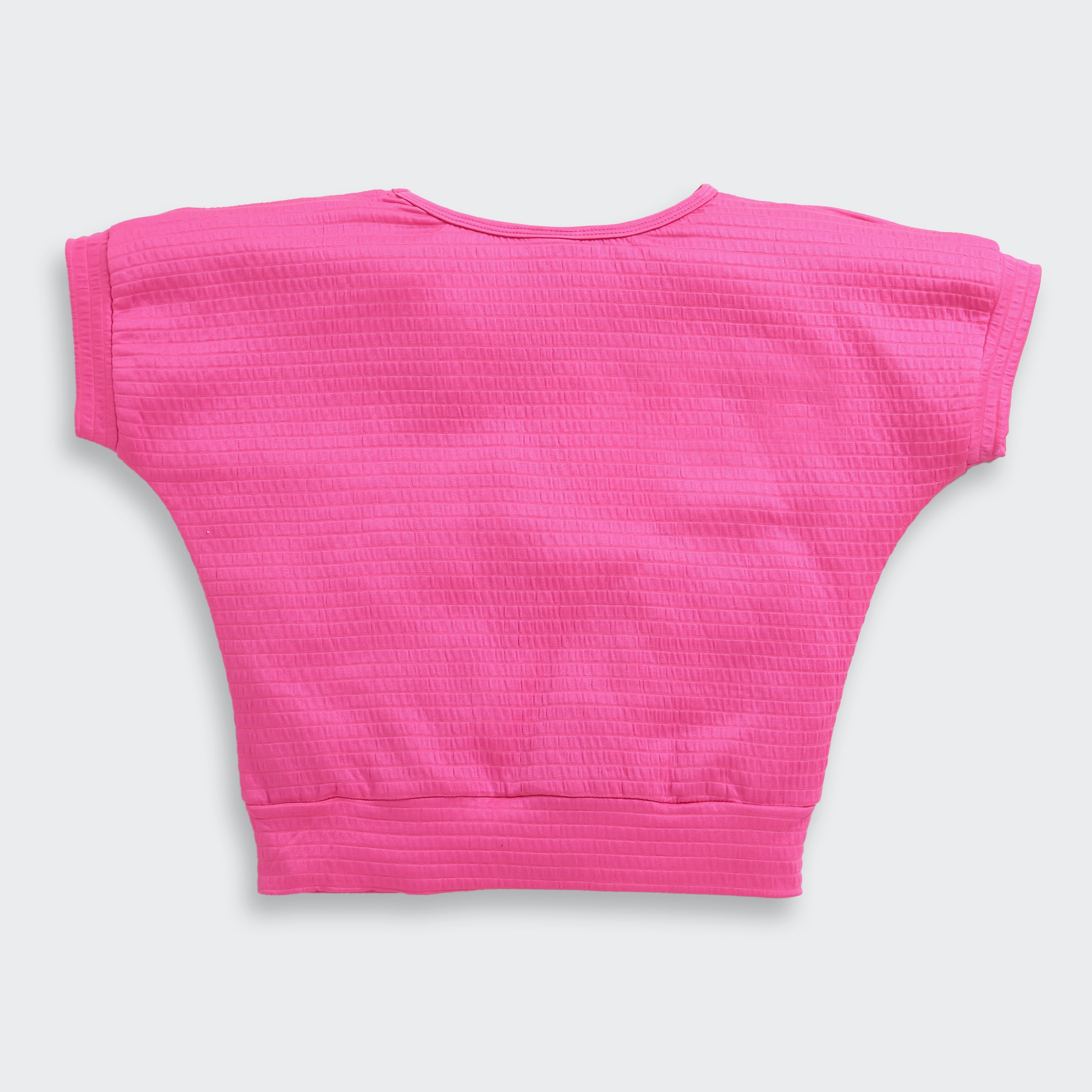 Hot Pink Butterfly Textured Top TG6171