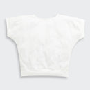 White Butterfly Textured Oversized Top TG6171