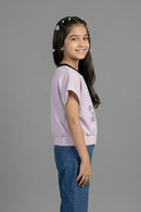 Lavender Bloom Graphic Top TG6189