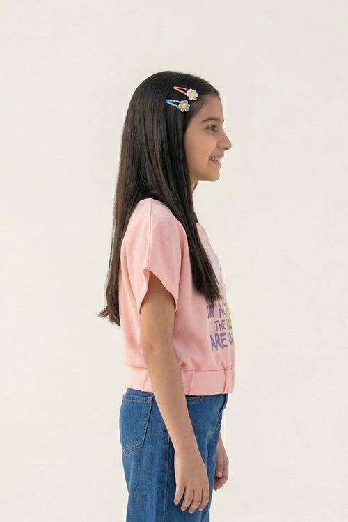 Blush Garden Graphic Top TG6189