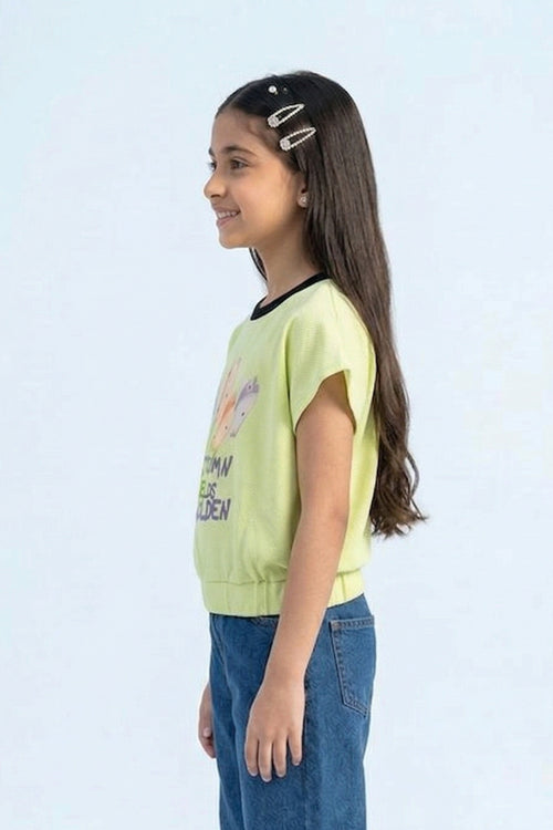 Pistachio Garden Graphic Top TG6189