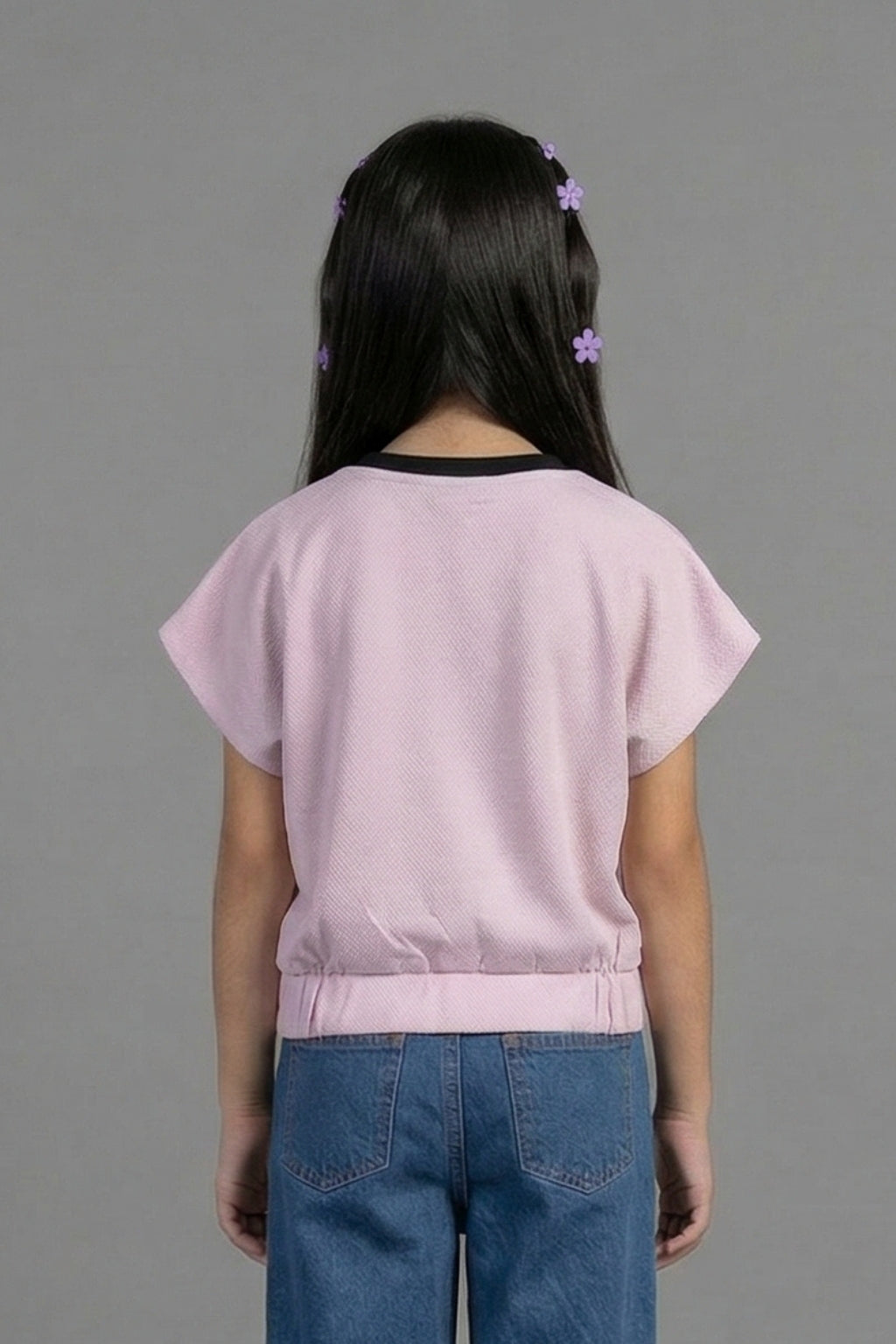 Lavender Bloom Graphic Top TG6189