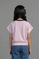 Lavender Bloom Graphic Top TG6189