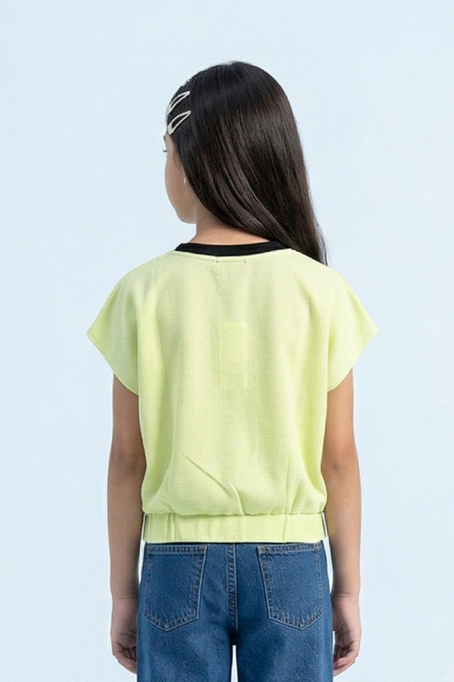 Pistachio Garden Graphic Top TG6189