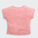 Peach Cotton T-Shirt with Sequin Stripe TG6202