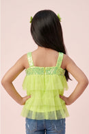 Sequin Strap Party Wear Top TG6223