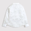White Gold Foil Bow Tie Shirt TG6246