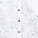 White Gold Foil Bow Tie Shirt TG6246