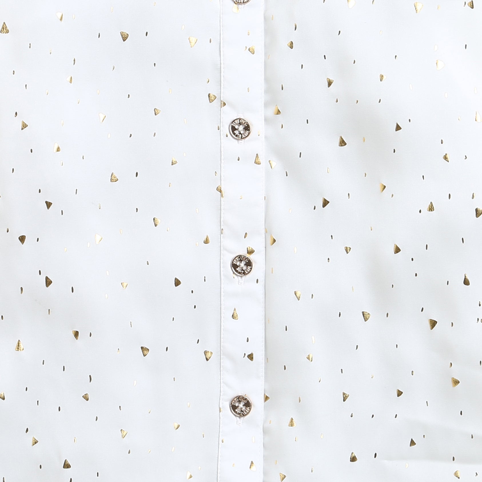 White Gold Foil Bow Tie Shirt TG6246