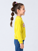 Mustard Yellow Ribbed Sequin Sweatshirt TG6296