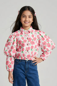 Pink Floral Shirt Top TG6310
