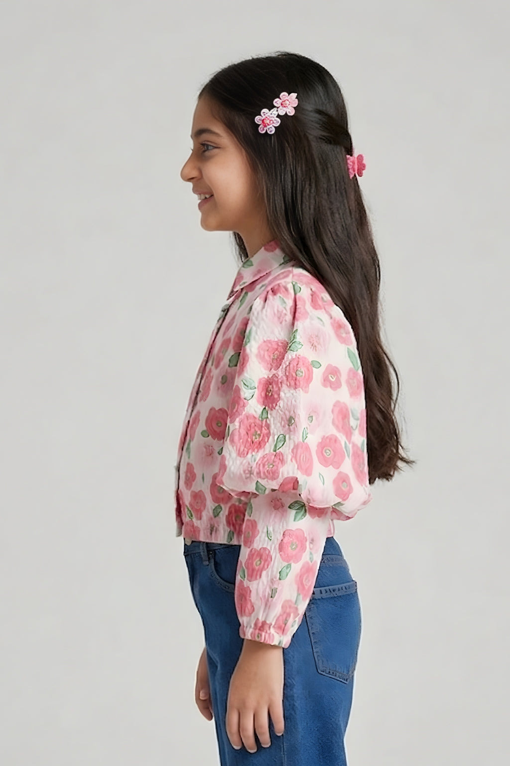 Pink Floral Shirt Top TG6310