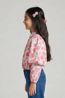 Pink Floral Shirt Top TG6310
