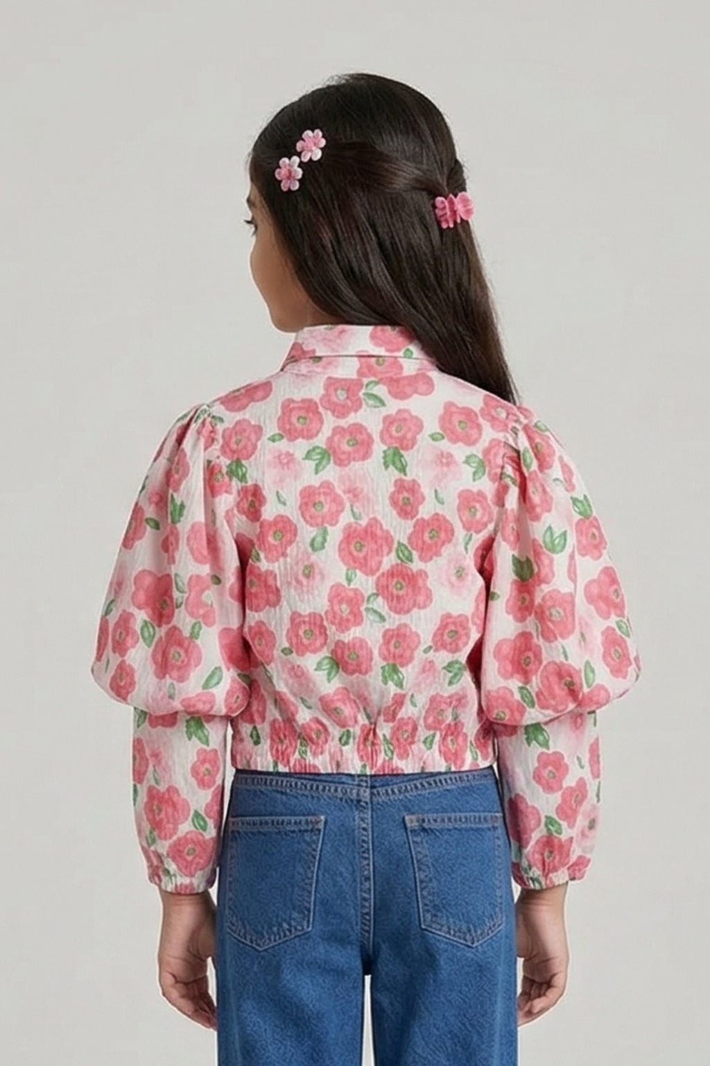 Pink Floral Shirt Top TG6310