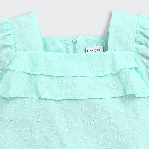 Kids Blue Puff Sleeve Top TG6338