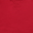 Girls Maroon Lace Puff Sleeve Top