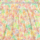 Pastel Floral Flutter Sleeve Top for Girls