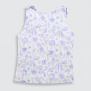 Partywear Lavender Floral Tie-Shoulder Top TG6343