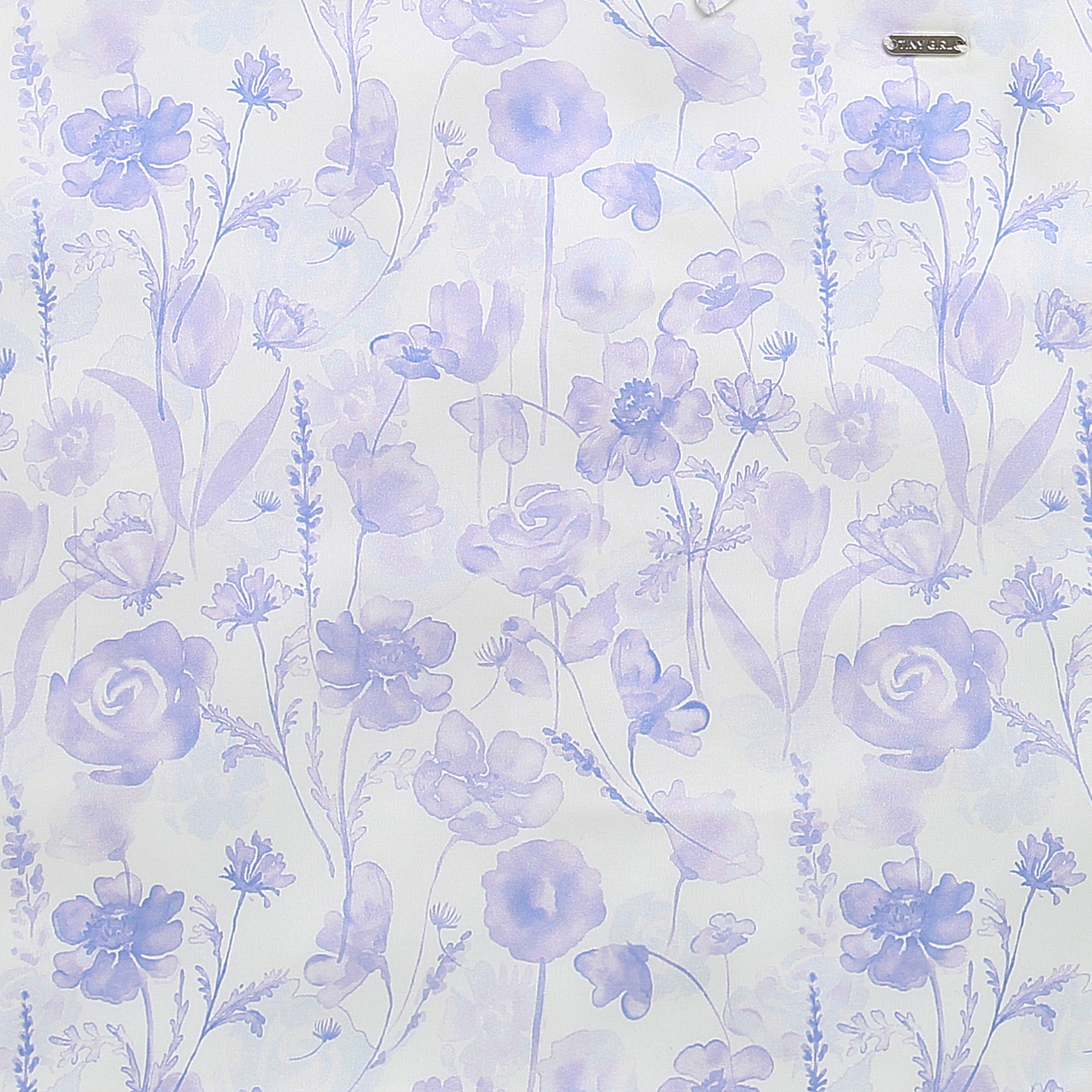 Partywear Lavender Floral Tie-Shoulder Top TG6343