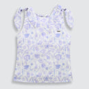 Partywear Lavender Floral Tie-Shoulder Top TG6343