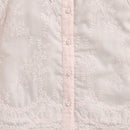Peach Blossom Lace Puff-Sleeve Shirt TG6348