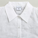 White Embroidered Floral Shirt TG6348