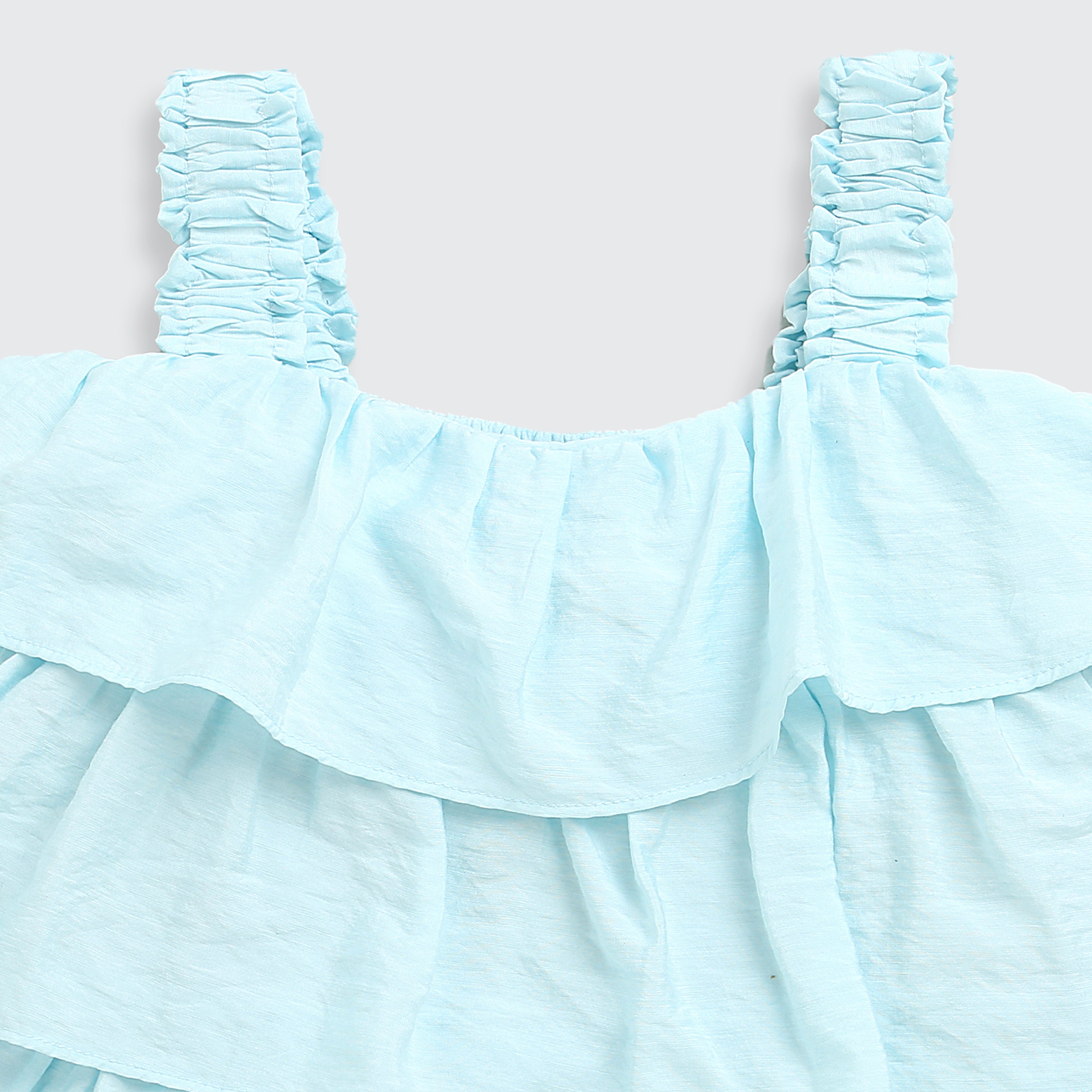 Sky Blue Layered Ruffle Dress TG6351