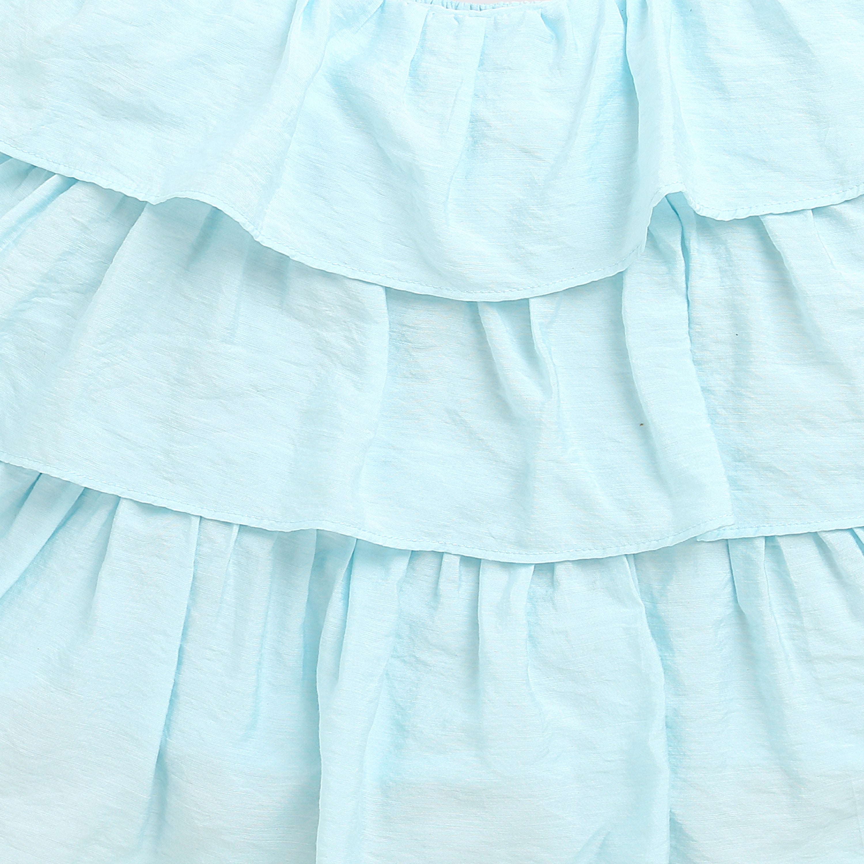 Sky Blue Layered Ruffle Dress TG6351