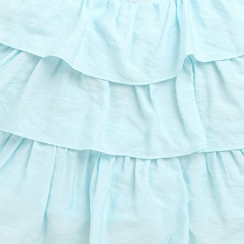 Sky Blue Layered Ruffle Dress TG6351