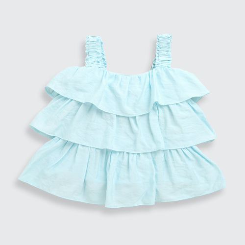 Sky Blue Layered Ruffle Dress TG6351