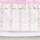 Pink Lace Trim Floral Top for Girls