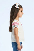 White Floral Embroidered Eyelet Cotton Top TG6356