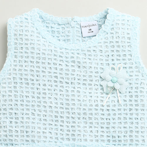 Light Blue Textured Top TG6367