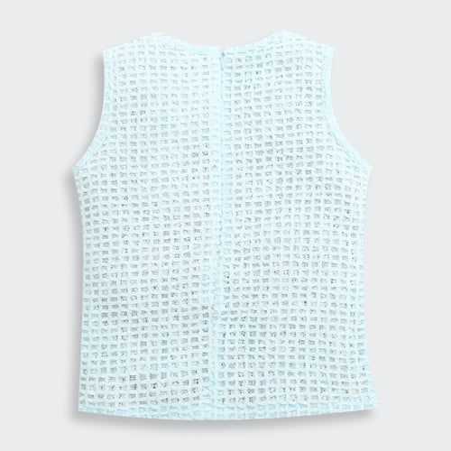 Light Blue Textured Top TG6367