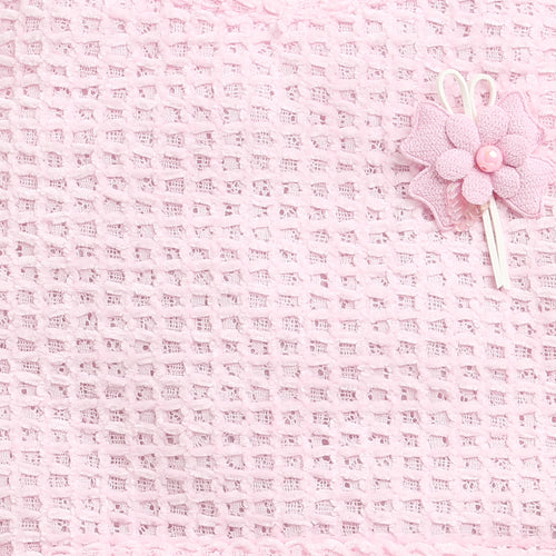 Pink Textured Sleeveless Top TG6367