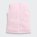 Pink Textured Sleeveless Top TG6367