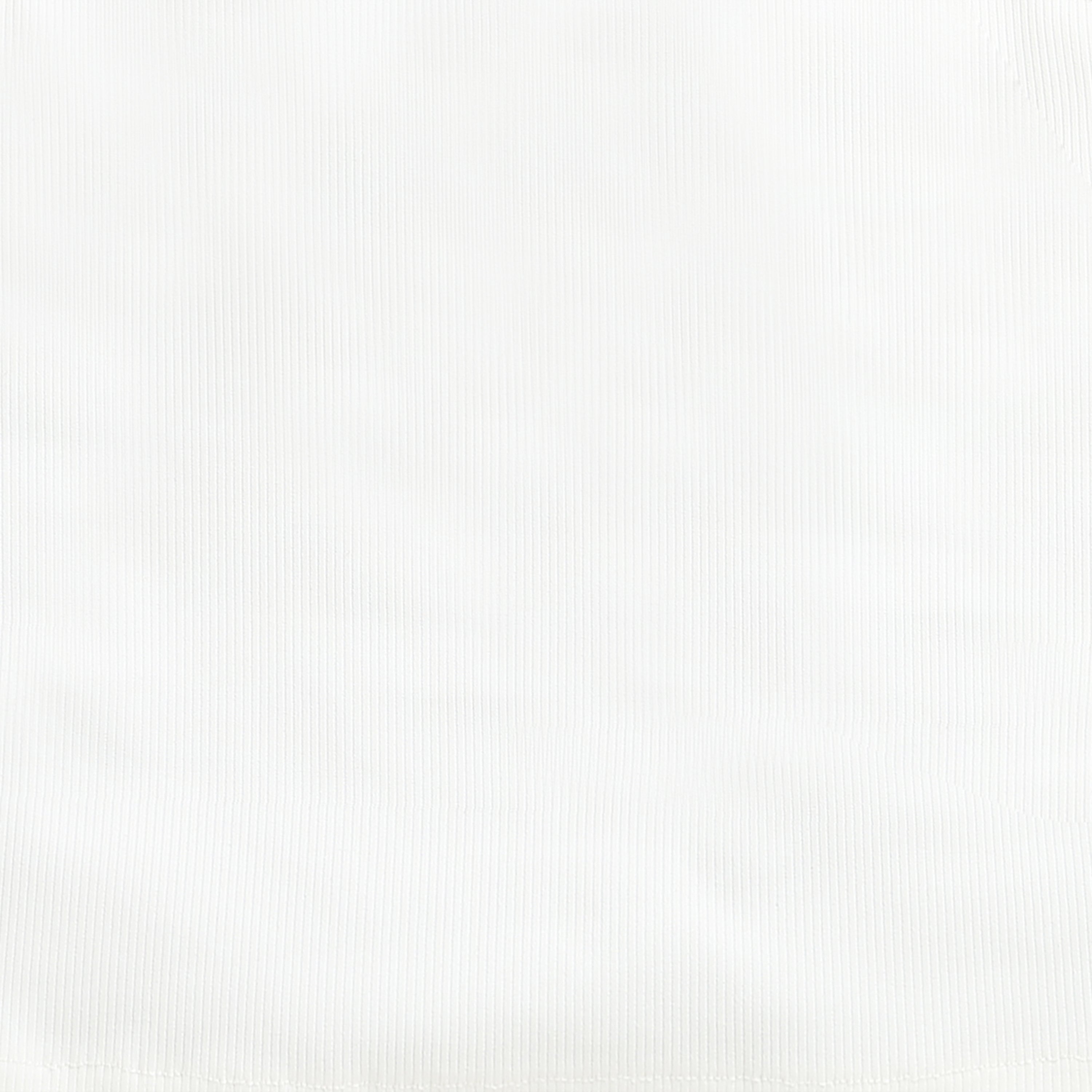 White Graphic Printed Mesh Shirt with Tie-Up Hem TG6384