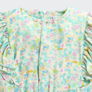 Pastel Floral Printed Ruffle Sleeve Top TG6398