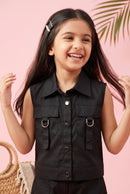 Black Vest Top TG6414