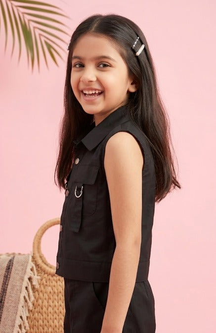 Black Vest Top TG6414