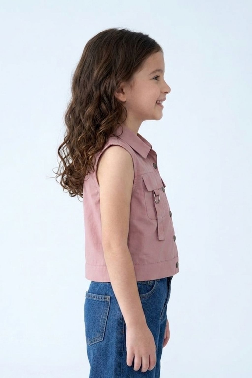 Sleeveless Onion Pink Vest Top TG6414