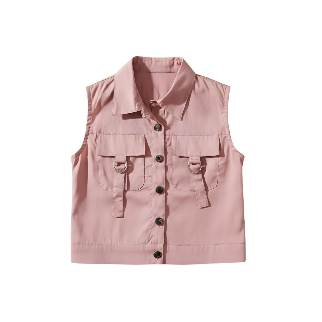 Sleeveless Onion Pink Vest Top TG6414