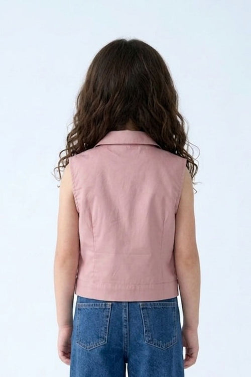 Sleeveless Onion Pink Vest Top TG6414